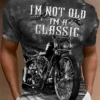Motorcycle T-shirt Men 3D Print Short Sleeve Vintage Classics TShirt For Mens Street Ride Biker Shirts Tops Oversized Tee Shirt