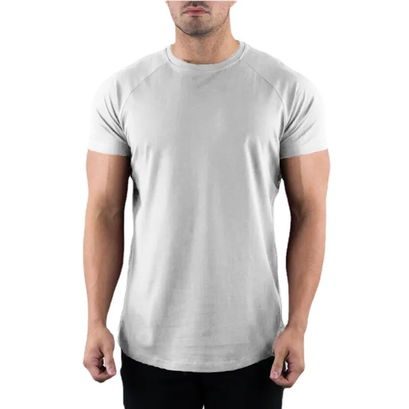 Plain-Gym-T-shirt-Men-Summer-Fitness-Clothing-O-Neck-Short-Sleeve-T-shirt-Cotton-Slim-2