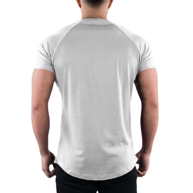 Plain-Gym-T-shirt-Men-Summer-Fitness-Clothing-O-Neck-Short-Sleeve-T-shirt-Cotton-Slim-3
