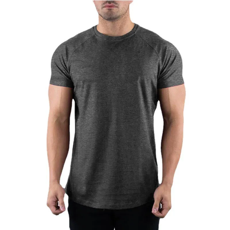 Plain-Gym-T-shirt-Men-Summer-Fitness-Clothing-O-Neck-Short-Sleeve-T-shirt-Cotton-Slim-5