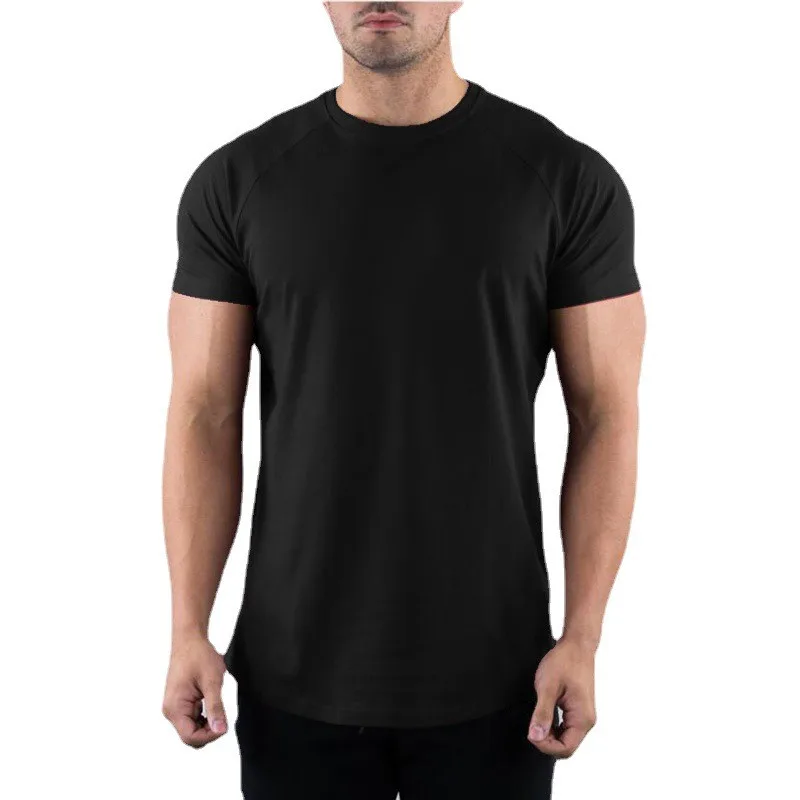 Plain-Gym-T-shirt-Men-Summer-Fitness-Clothing-O-Neck-Short-Sleeve-T-shirt-Cotton-Slim