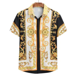 2024 Hawaiian Real Betis Men's Shirts Oversized Clothing Brand Middle East Arab Islam Copy Plain Blouse For Men Style European
