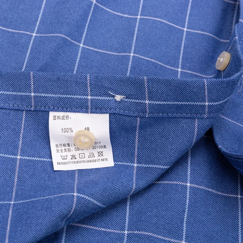 Casual-Pure-Cotton-Oxford-Mens-Shirts-Long-Sleeve-Plain-Soild-Regular-Fit-Fashion-Button-Man-Dress-5