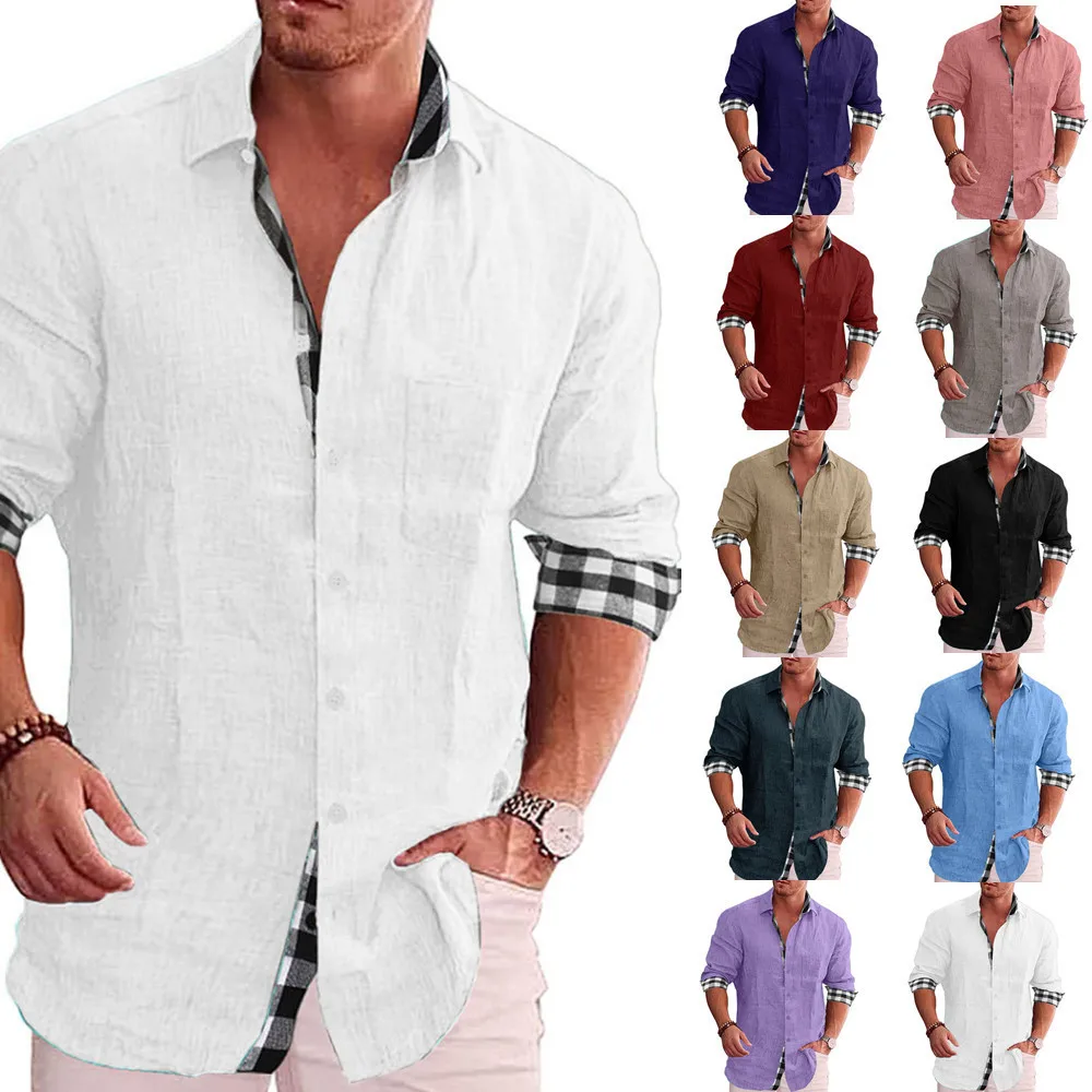 Men-s-Shirts-Clothing-Plain-Long-Sleeves-Designer-Clothes-Normal-Blouse-Social-Fashion-White-Shirt-Cotton