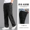 New-Cargo-Pants-Men-s-Loose-Straight-Oversize-Clothing-Solid-Grey-Versatile-Work-Wear-Black-Joggers-1