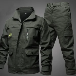 Spring Autumn Cotton Military Sets Men Multi-Pockets Wear-resistant Causal Shirts Cargo Pants Outdoor Combat Tactical Suits Male