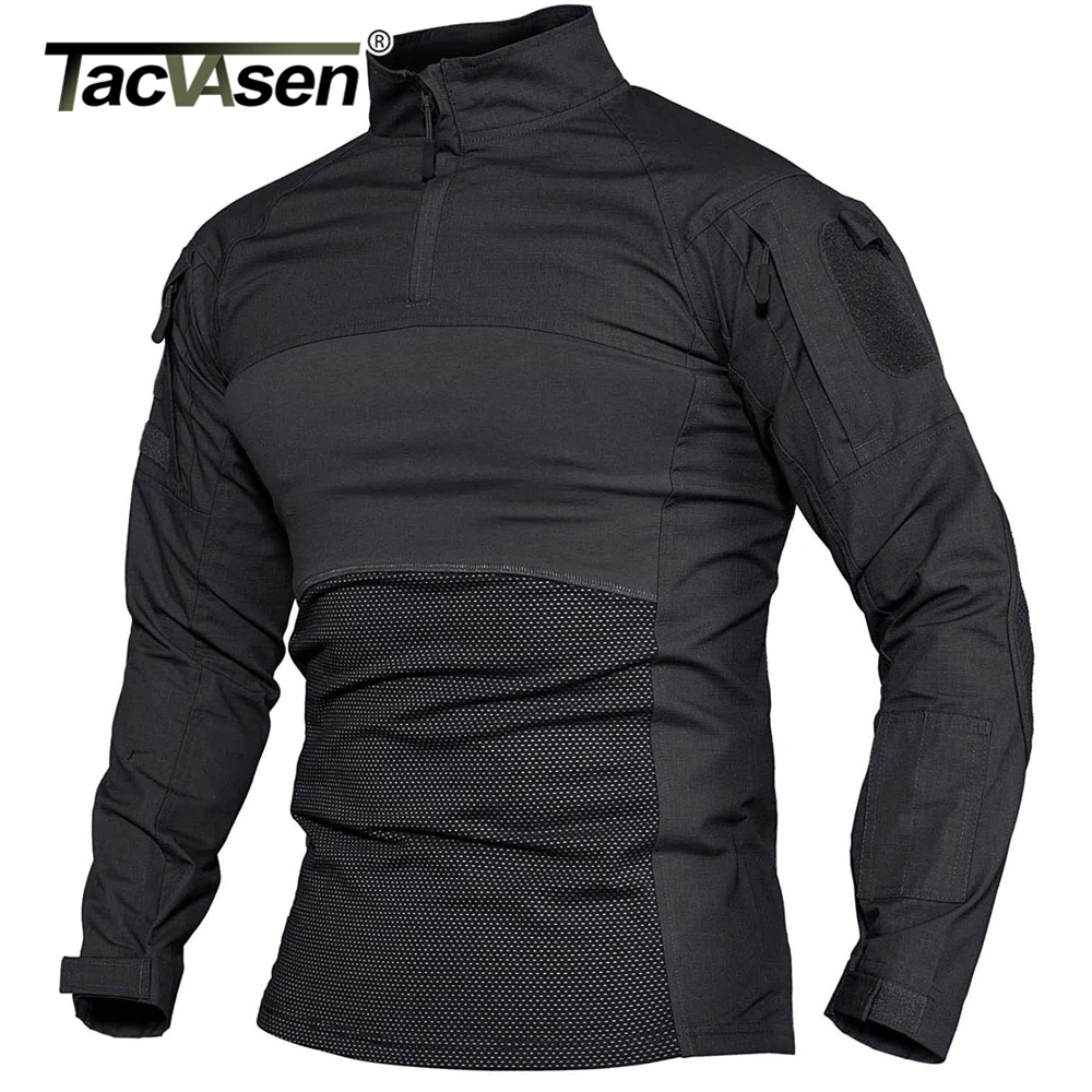 TACVASEN-Mens-Military-Combat-Shirts-1-4-Zip-Long-Sleeve-Tactical-Hunting-Shirts-Outdoor-Hiking-Army-1