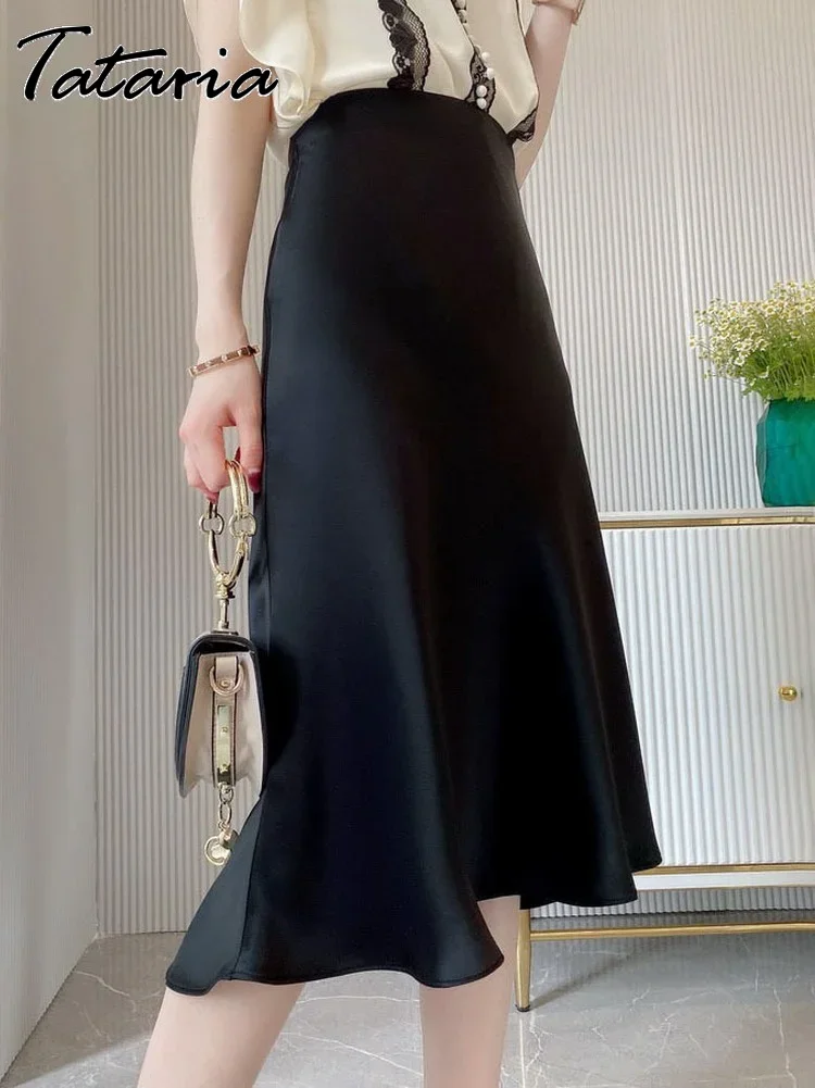 Tataria-Silk-Satin-Skirts-for-Women-High-Waisted-Skirt-2023-Women-A-Line-Elegant-Skirts-Summer-4